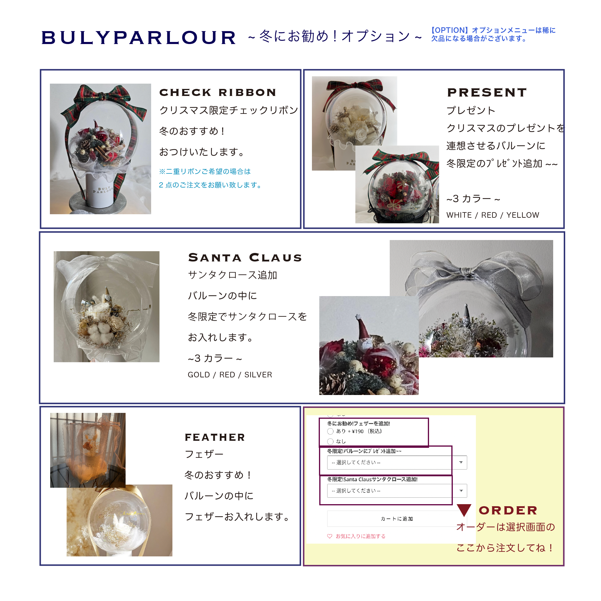 冬限定!Santa Clausサンタクロース【OPTION】